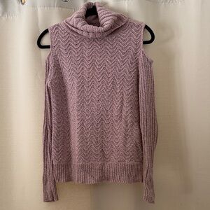 Women's Pink Turtleneck Sweater